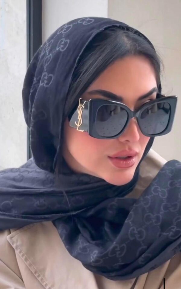 winter YSL  silver and black