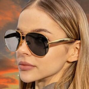 black and gold sunglasses trend