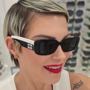 miu miu black and white  italy النظاره الميوميو صناعه ايطالي